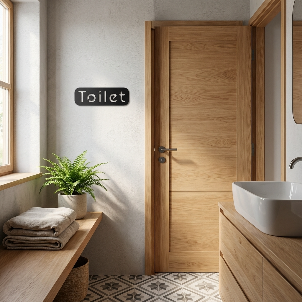Professional toilet signage for cafés, restaurants, offices and public-facing spaces