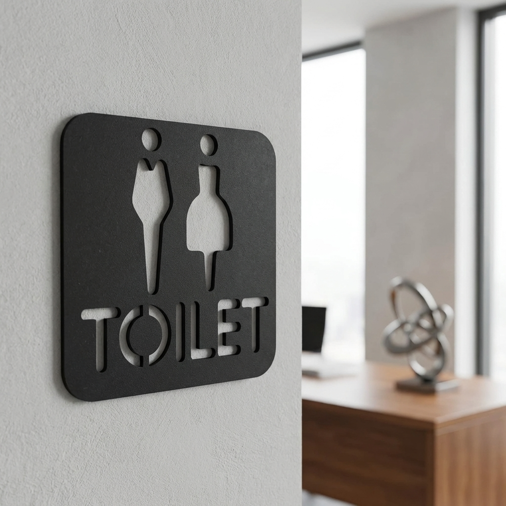 Commercial male and female toilet signage for shops, workplaces, hospitality venues and public areas